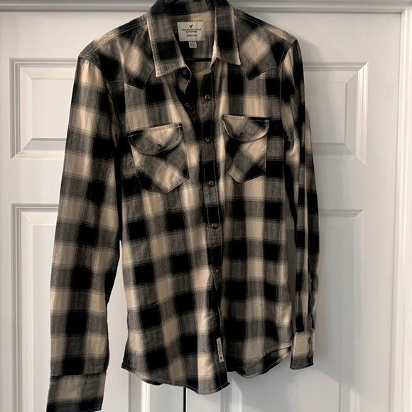 American Eagle Outfitters Other - American Eagle Mens brown western button up Size M “Seriously Soft brand”